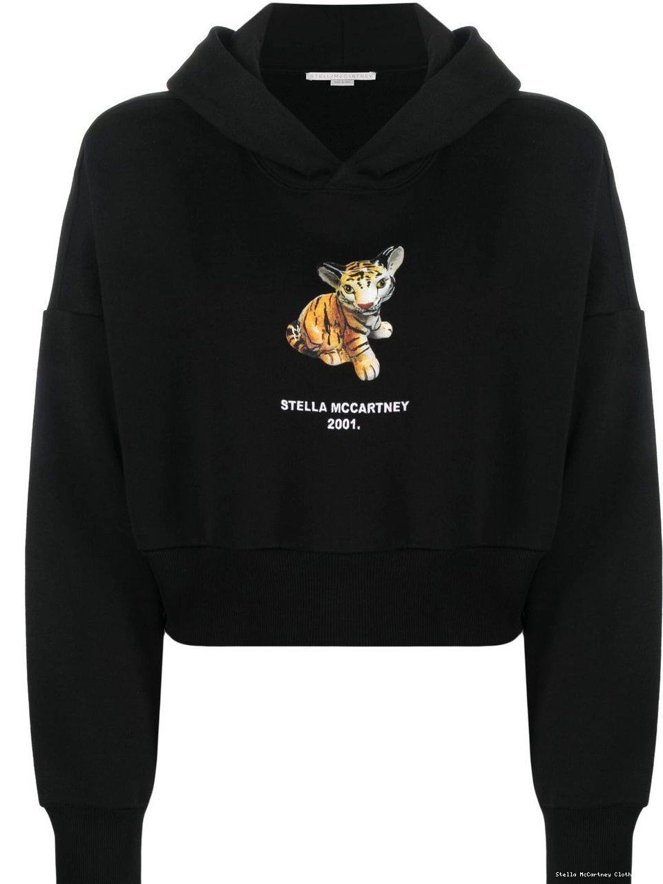 cropped Women hoodie Stella McCartney tiger-print 0430